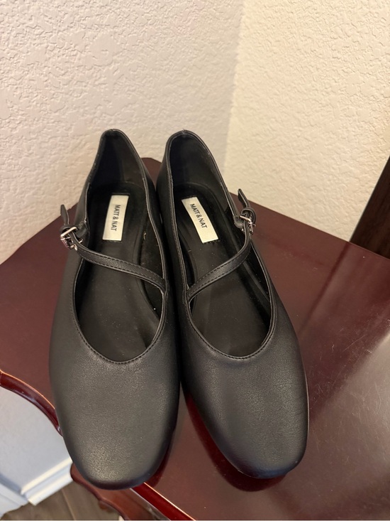 Matt & Nat Shoes - Matt & Nat Black Cross-Strap Mary Jane Flats